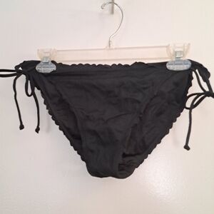 Victoria's Secret Black Side-Tie Bikini Bottoms